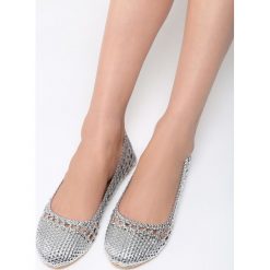 Srebrne Balerinki Only 2 Loves. Szare baleriny damskie lakierowane Born2be, z materiału, na obcasie. Za 74,99 zł.