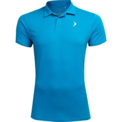 Koszulka polo męska TSM602 - niebieski - Outhorn. Niebieskie koszulki męskie Outhorn, m, bez wzorów, z materiału, polo, bez rękawów. W wyprzedaży za 29,99 zł.