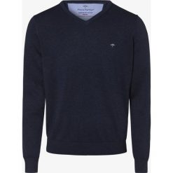 Fynch-Hatton - Sweter męski, niebieski. Niebieskie swetry męskie Fynch-Hatton, m, bez wzorów, z bawełny, bez kołnierzyka, bez kaptura. Za 299,95 zł.