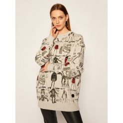 Bluza Desigual Erie 20WWSK23. Szare bluzy damskie Desigual, l, bez wzorów, bez rękawów, bez kaptura. Za 399,00 zł.