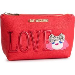 Kosmetyczka LOVE MOSCHINO - JC5313PP07KH0500 Rosso. Czerwone kosmetyczki męskie Love Moschino, bez wzorów, ze skóry ekologicznej. W wyprzedaży za 239,00 zł.