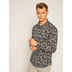 Koszula Armani Exchange 6HZC25 ZNEAZ 7299. Czarne koszule męskie Armani Exchange, xl, bez wzorów, casualowe, bez kołnierzyka, bez rękawów. Za 389,00 zł.