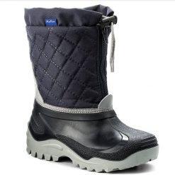 Buty zimowe chłopięce: Śniegowce MUFLON – 32-474CH Granatowy