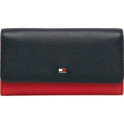 Tommy Hilfiger - Portfel skórzany. Niebieskie portfele damskie TOMMY HILFIGER, bez wzorów, ze skóry ekologicznej. Za 399,90 zł.