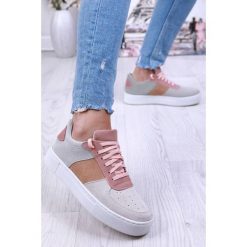 Trampki damskie GREGORIA PINK/BEIGE. Różowe buty sportowe damskie IVET, bez wzorów, eleganckie. W wyprzedaży za 59,00 zł.