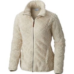 Kurtka polarowa "Fire Side" w kolorze beżowym. Brązowe bluzy damskie Columbia, l, bez wzorów, z polaru, klasyczne, bez kaptura. W wyprzedaży za 179,95 zł.