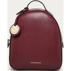 Emporio Armani - Plecak. Brązowe plecaki damskie Emporio Armani, bez wzorów, z poliesteru. W wyprzedaży za 799,90 zł.