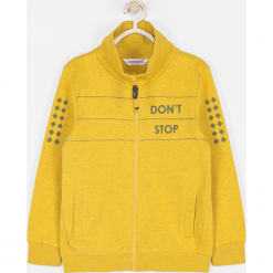 Bluza. Żółte bluzy chłopięce marki FAST LANE, z aplikacjami, z bawełny. Za 64,90 zł.