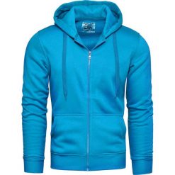 Bluza męska niebieska z kapturem Recea. Niebieskie bluzy męskie Recea, xl, bez wzorów, z bawełny, z kapturem, bez rękawów, z kapturem. Za 69,99 zł.