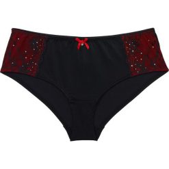 Figi: Figi „panty” bonprix czarno-czerwony