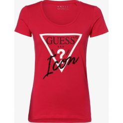 Guess Jeans - T-shirt damski, różowy. T-shirty damskie Guess Jeans. Za 129,95 zł.