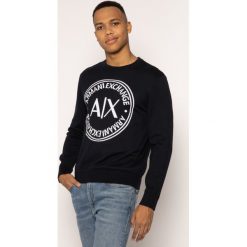 Sweter Armani Exchange 3HZM1F ZMU6Z 1510. Niebieskie swetry męskie Armani Exchange, xl, bez wzorów, klasyczne, z klasycznym kołnierzykiem, bez kaptura. W wyprzedaży za 279,00 zł.