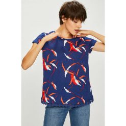 U.S. Polo - Top. Niebieskie topy damskie marki U.S. Polo, s, z bawełny, z okrągłym kołnierzem. W wyprzedaży za 139,90 zł.
