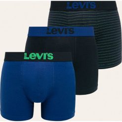 Levi's - Bokserki (3 pack). Niebieskie bokserki męskie Levi's®, bez wzorów, z elastanu. W wyprzedaży za 129,90 zł.