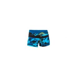 Bokserki pływackie 100 POOL CAMO męskie. Czarne bokserki męskie NABAIJI, bez wzorów, z poliesteru. Za 59,99 zł.