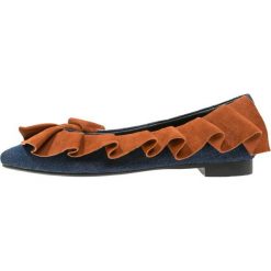 Baleriny damskie lakierowane: Stylesnob ALICE Baleriny denim/tan