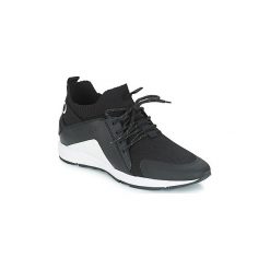 Buty HUGO HYBRID RUNN KNMX. Czarne trampki męskie HUGO, bez wzorów, bez zapięcia. Za 601,30 zł.