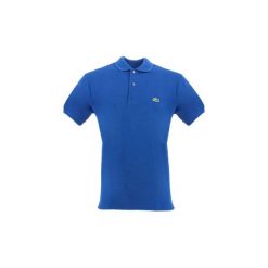 Koszulki polo z krótkim rękawem Lacoste 1212. Niebieskie koszulki męskie Lacoste, xl, bez wzorów, z krótkim rękawem. Za 442,56 zł.