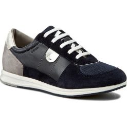 Półbuty GEOX - D Avery B D52H5B 05422 C4002 Morski. Niebieskie creepersy damskie Geox, z materiału, na płaskiej podeszwie. W wyprzedaży za 259,00 zł.