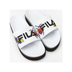 Wzorzyste Japonki Fila MORRO BAY ZEPPA WMN 90A. Szare klapki damskie Molly.pl, bez wzorów, z materiału, bez obcasa. Za 219,00 zł.