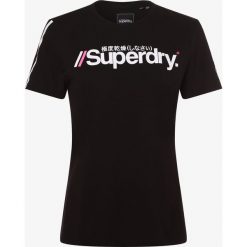 Superdry - T-shirt damski, czarny. Czarne t-shirty damskie Superdry, m, bez wzorów, z bawełny, bez kołnierzyka. Za 139,95 zł.