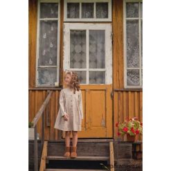 Sukienka RETRO STYLE. Szare sukienki dziewczęce marki Pakamera, z bawełny. Za 169,00 zł.