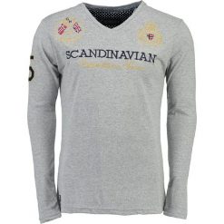 T-shirty męskie z nadrukiem: Koszulka „Jevin” w kolorze szarym