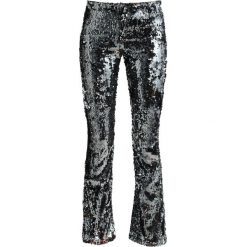 Legginsy: Topshop SEQUIN FLARE Legginsy gunmetal