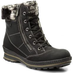 Botki damskie lity: Botki RIEKER - Z2431-00 Schwarz