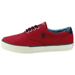 U.S. POLO ASSN. tenisówki męskie Theodor 44 czerwone. Czerwone trampki męskie U.S. Polo Assn., bez wzorów, bez zapięcia. W wyprzedaży za 169,00 zł.