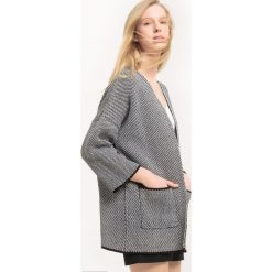 Kardigan - płaszcz z bawełny. Szare płaszcze damskie marki La Redoute Collections, l, z bawełny. Za 103,91 zł.
