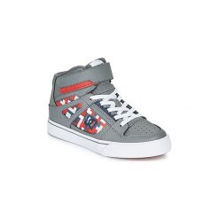 Buty Dziecko DC Shoes PURE HIGH-TOP SE EV. Szare trampki dziewczęce DC Shoes, bez wzorów, bez zapięcia. Za 289,00 zł.