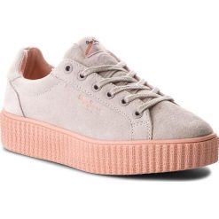 Sneakersy PEPE JEANS - Frida Seasons PLS30685 Whitewash 811. Szare półbuty damskie Pepe Jeans, z jeansu. W wyprzedaży za 249,00 zł.
