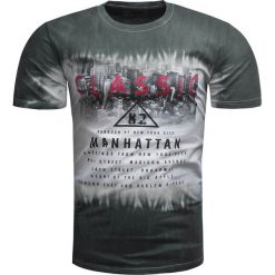 Koszulka męska t-shirt szary Recea. Szare koszulki męskie Recea, xl, z nadrukiem, z bawełny, klasyczne, bez kołnierzyka. Za 39,99 zł.