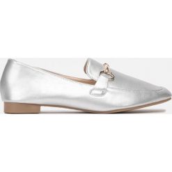Srebrne Mokasyny Echemeia. Szare mokasyny damskie Born2be, eleganckie. Za 89,99 zł.