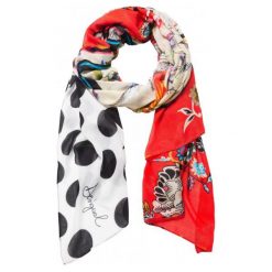 Chusty damskie: Desigual Chusta Damska Wielokolorowy Manuela Patch