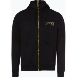 BOSS Athleisurewear - Męska bluza rozpinana – Saggy, czarny. Czarne bluzy męskie z kapturem marki BOSS Athleisurewear, m, z haftami. Za 799,95 zł.