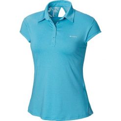 Koszulka funkcyjna "Peak to Point" w kolorze turkusowym. Niebieskie koszulki damskie Columbia, l, z materiału, polo. W wyprzedaży za 109,95 zł.