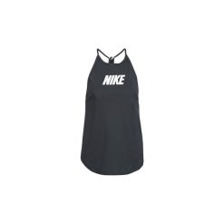 Topy na ramiączkach / T-shirty bez rękawów Nike NIKE. Czarne topy damskie Nike, s, bez wzorów, bez kołnierzyka. Za 149,00 zł.