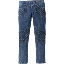 Dżinsy Loose Fit Tapered bonprix ciemnoniebieski "stone used". Niebieskie jeansy męskie relaxed fit marki bonprix. Za 179,99 zł.