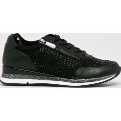 Marco Tozzi - Buty. Czarne buty sportowe damskie Marco Tozzi, z materiału. W wyprzedaży za 199,90 zł.