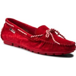 Mokasyny damskie: Mokasyny NESSI – 18307 Czerwony W