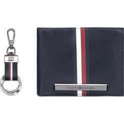 Tommy Hilfiger Plaque Mini Portfel Niebieski. Niebieskie portfele męskie TOMMY HILFIGER, bez wzorów, ze skóry. Za 342,95 zł.