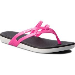 Japonki RIDER - Rx II Thong Fem 82414 White/Pink/Black 21820. Różowe klapki damskie Rider, bez wzorów, z tworzywa sztucznego, bez obcasa. Za 104,99 zł.