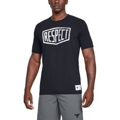 Under Armour Project Rock Graphic Respect Koszulka Czarny. Czarne podkoszulki męskie Under Armour, l, z nadrukiem, z elastanu, z krótkim rękawem. Za 171,95 zł.