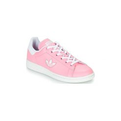 Buty Dziecko adidas STAN SMITH J. Różowe trampki dziewczęce Adidas, bez wzorów, bez zapięcia. Za 231,20 zł.