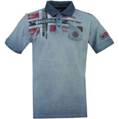 Geographical Norway Męska Koszulka Polo Kamo Xl Niebieski. Niebieskie koszulki męskie marki Geographical Norway, xl, w paski, polo. Za 149,00 zł.