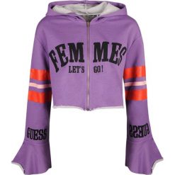 Guess Bluza. Bluzy damskie Guess, z aplikacjami, z tkaniny, z długim rękawem, długie, bez kaptura. Za 199,00 zł.