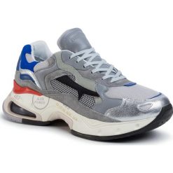 Sneakersy PREMIATA - Sharky 043 Silver. Szare sneakersy męskie Premiata, na co dzień, bez wzorów, z zamszu, bez zapięcia. Za 1489,00 zł.