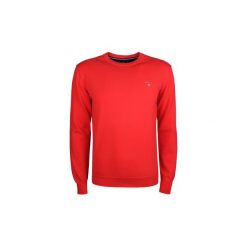 Swetry Gant 88201 / Stretch Cotton Crew. Czerwone swetry męskie GANT, xl, bez wzorów, bez kołnierzyka, bez kaptura. Za 329,00 zł.